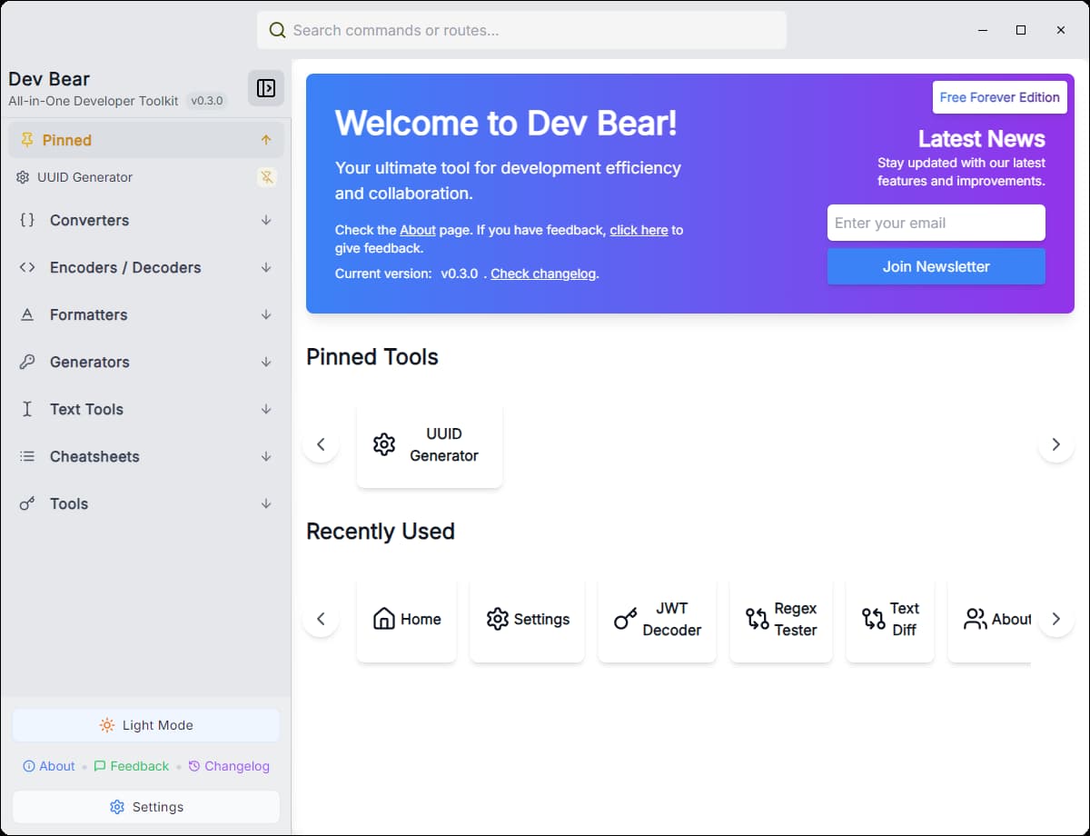 Dev Bear - Free All-In-One Developer Toolbox